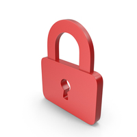 Padlock Red Icon PNG & PSD Images