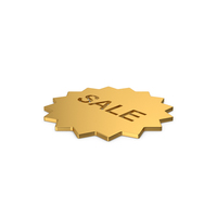 Gold Symbol Sale Badge PNG & PSD Images