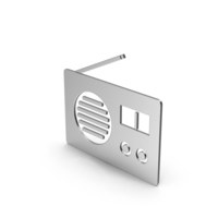 Symbol Radio Silver PNG & PSD Images