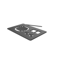 Black Symbol Radio PNG & PSD Images