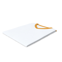 Male V Neck Folded White and Orange PNG & PSD Images