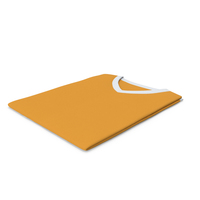Male V Neck Folded White and Orange PNG & PSD Images