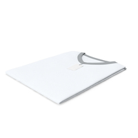 Male V Neck Folded With Tag White and Gray PNG & PSD Images