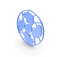 Fan Blue Icon PNG & PSD Images
