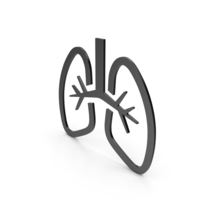 Lungs Black Icon PNG & PSD Images
