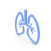 Lungs Blue Icon PNG & PSD Images