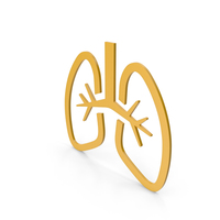 Yellow Lungs Icon PNG & PSD Images