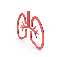 Lungs Red Icon PNG & PSD Images