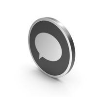 Silver Icon Speech Bubble PNG & PSD Images