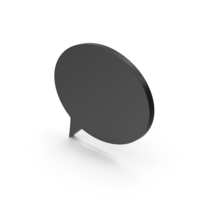 Symbol Speech Bubble Black PNG & PSD Images