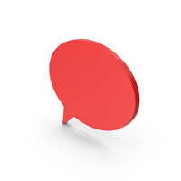 Symbol Speech Bubble Red PNG & PSD Images