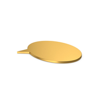 Gold Symbol Speech Bubble PNG & PSD Images