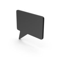 Symbol Speech Bubble Black PNG & PSD Images
