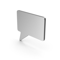 Symbol Speech Bubble Silver PNG & PSD Images