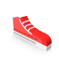 Red Short Sneakers Icon PNG & PSD Images