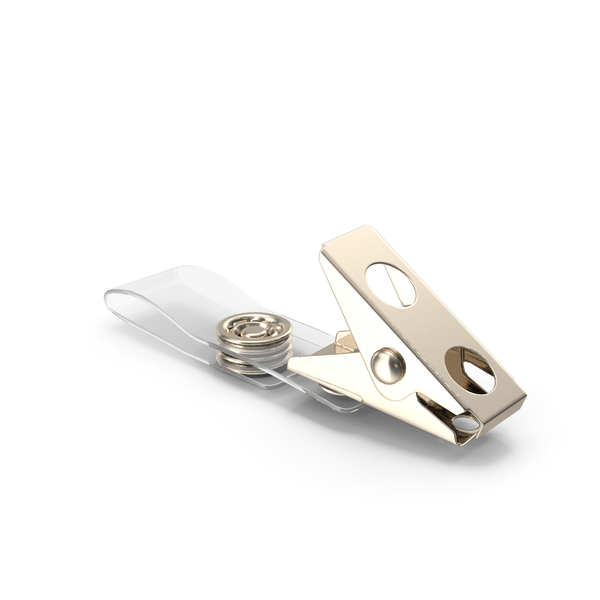 Metal Crocodile Clip for ID Badge Holder PNG & PSD Images