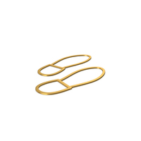 Gold Symbol Shoe Footprint PNG & PSD Images