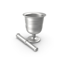 Silver Mortar and Pestle PNG & PSD Images