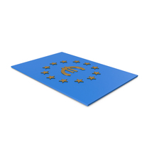 Euro on Europe Flag PNG & PSD Images