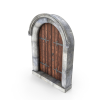 Medieval Wooden Door Double PNG & PSD Images