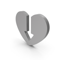 Heart Grey Icon PNG & PSD Images