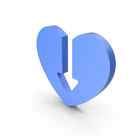 Heart Blue Icon PNG & PSD Images