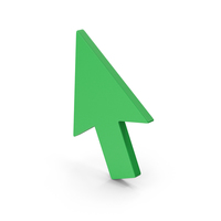 Symbol Cursor Arrow Green PNG & PSD Images