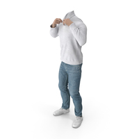 White Outfit Undressing PNG & PSD Images