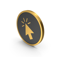 Gold Icon Click PNG & PSD Images