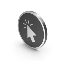 Silver Icon Click PNG & PSD Images