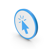 Icon Click Blue PNG & PSD Images