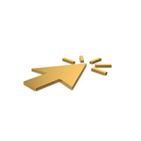 Gold Symbol Click PNG & PSD Images