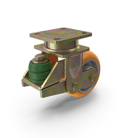 Poly Spring Loaded Swivel Castor PNG & PSD Images