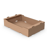 Stackable Corrugated Cardboard Fruit Tray PNG & PSD Images