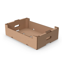 Stackable Corrugated Fruit and Vegetable Tray PNG & PSD Images