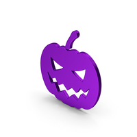 Symbol Halloween Pumpkin Purple PNG & PSD Images