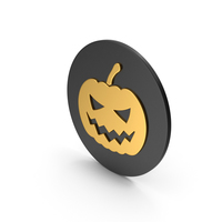 Halloween Pumpkin Gold Icon PNG & PSD Images
