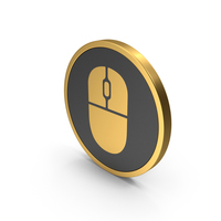 Gold Icon Mouse PNG & PSD Images