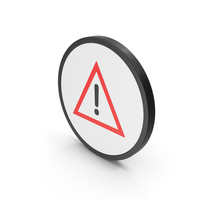 Icon Warning Sign Red PNG & PSD Images