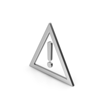 Symbol Warning Silver PNG & PSD Images