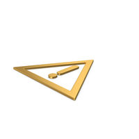 Gold Warning Symbol PNG & PSD Images