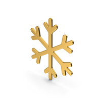Symbol Snowflake Gold PNG & PSD Images