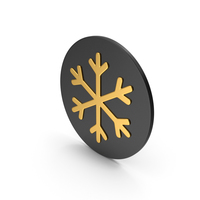 Snowflake Gold Icon PNG & PSD Images
