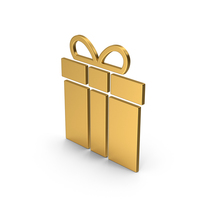 Symbol Gift Gold PNG & PSD Images