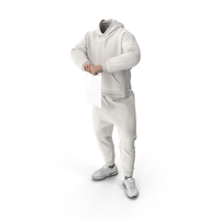 White Outfit Ripping Paper Pose PNG & PSD Images