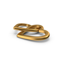 Love Symbol Gold PNG & PSD Images