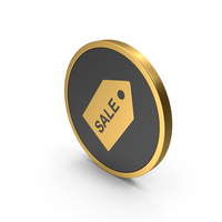 Gold Icon Sale Label PNG & PSD Images
