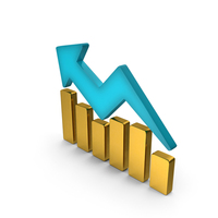 Stock Graph Gold PNG & PSD Images