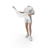 White Womens Outfit PNG & PSD Images