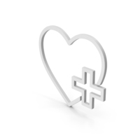 Heart With Medical Cross Symbol PNG & PSD Images